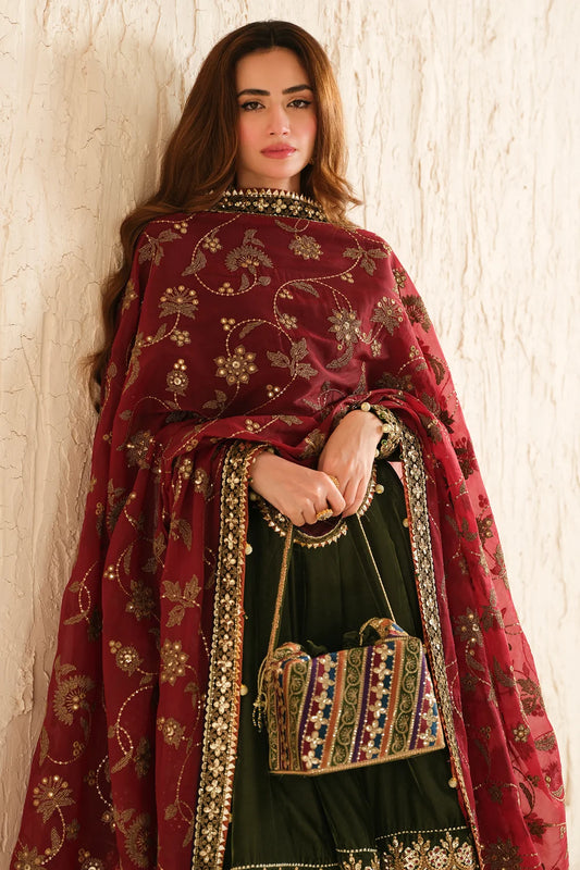 EMBROIDERED VELVET FORMAL VF-2036 | Velvet | Jazmin
