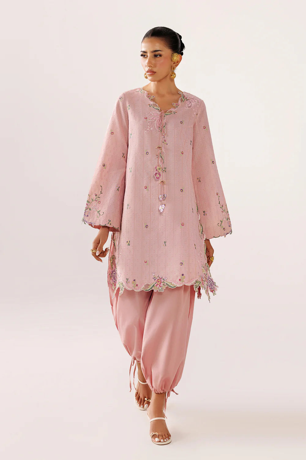QEC-03 RIKO | Embroidered Co-ords '26 | Qalamkar