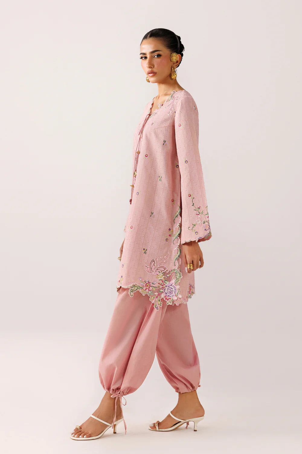 QEC-03 RIKO | Embroidered Co-ords '26 | Qalamkar