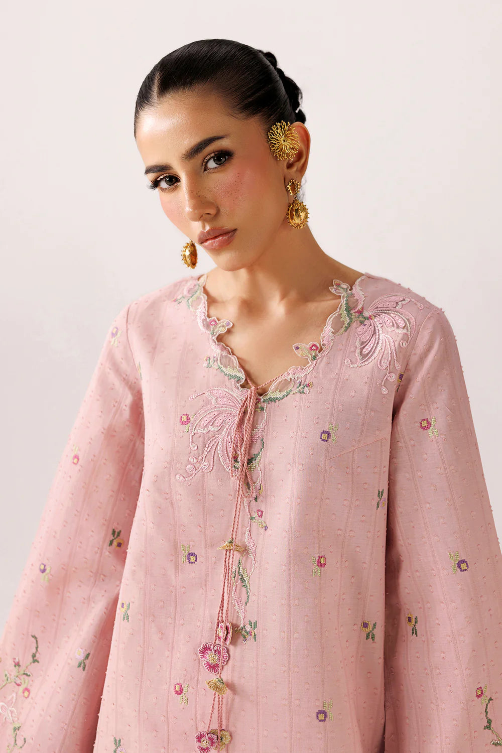 QEC-03 RIKO | Embroidered Co-ords '26 | Qalamkar