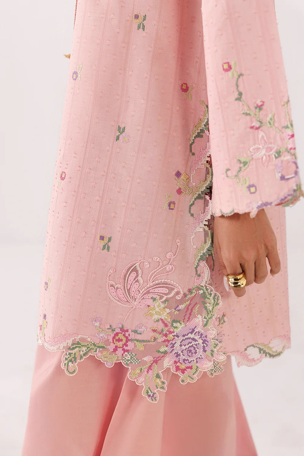 QEC-03 RIKO | Embroidered Co-ords '26 | Qalamkar