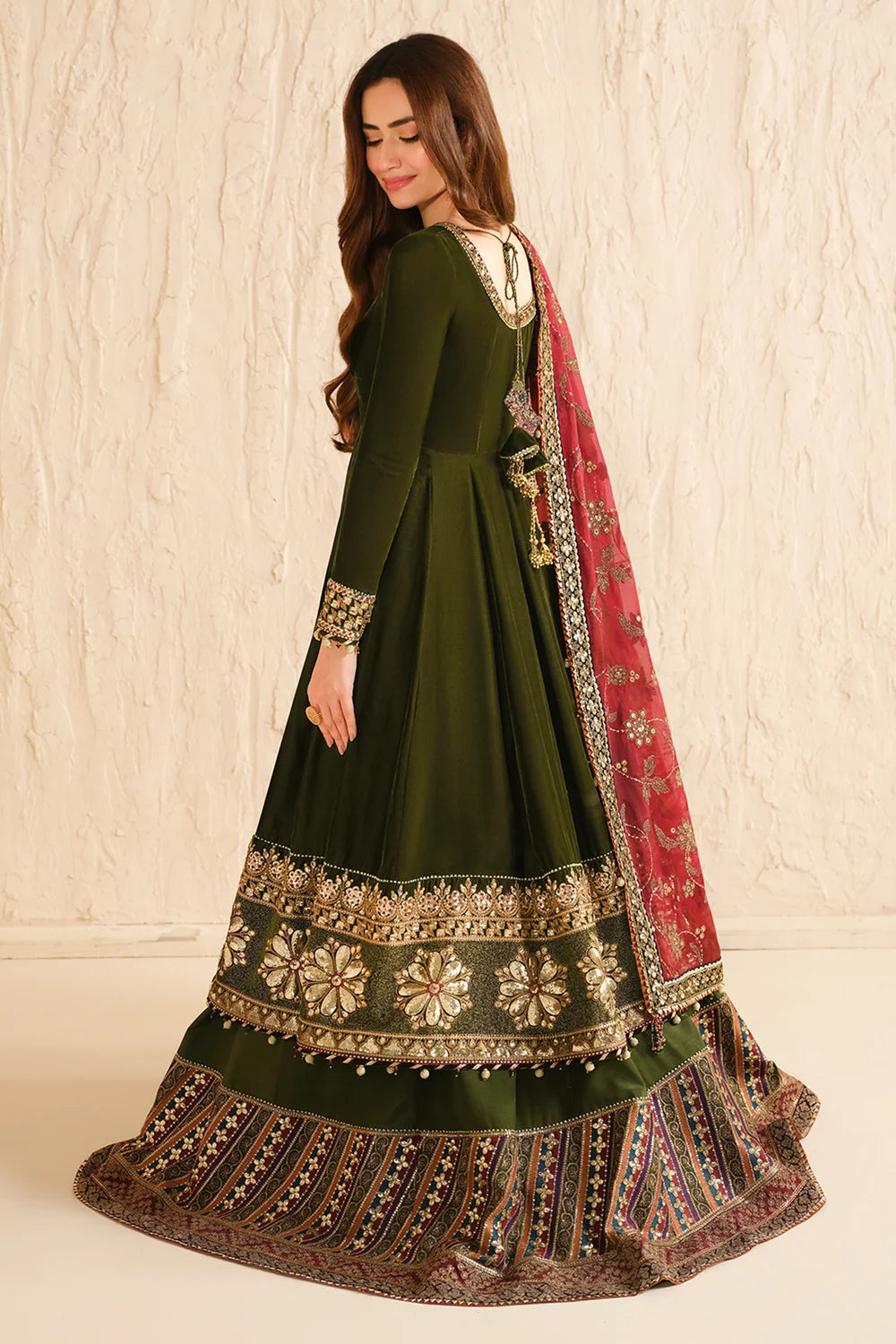 EMBROIDERED VELVET FORMAL VF-2036 | Velvet | Jazmin