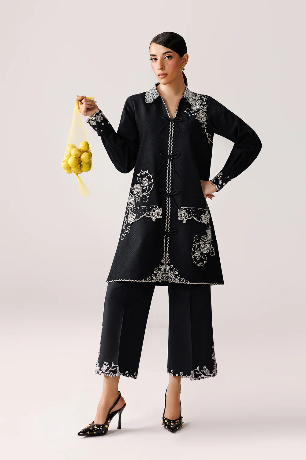 QEC-02 ANA | Embroidered Co-ords '26 | Qalamkar