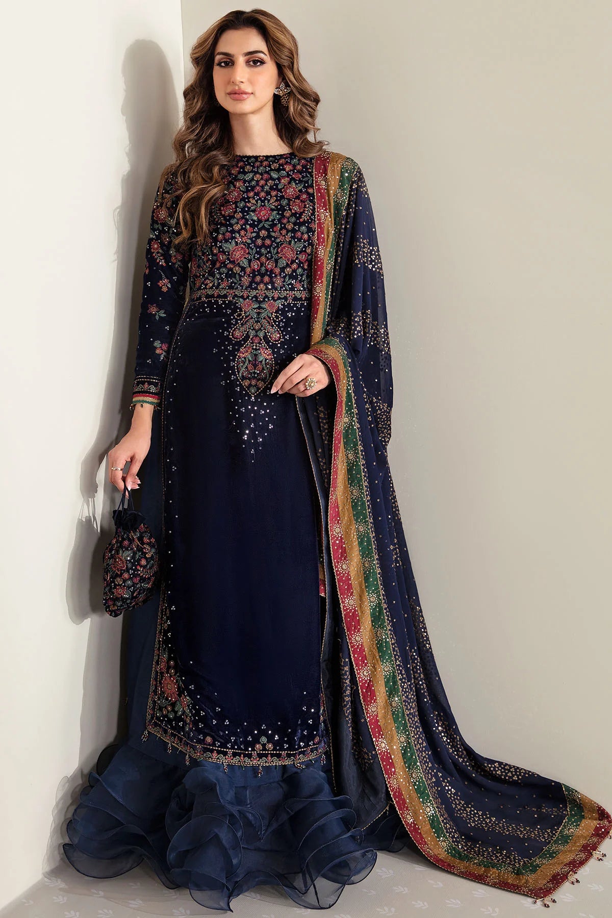 EMBROIDERED VELVET FORMAL VF-2005 | Velvet | Jazmin