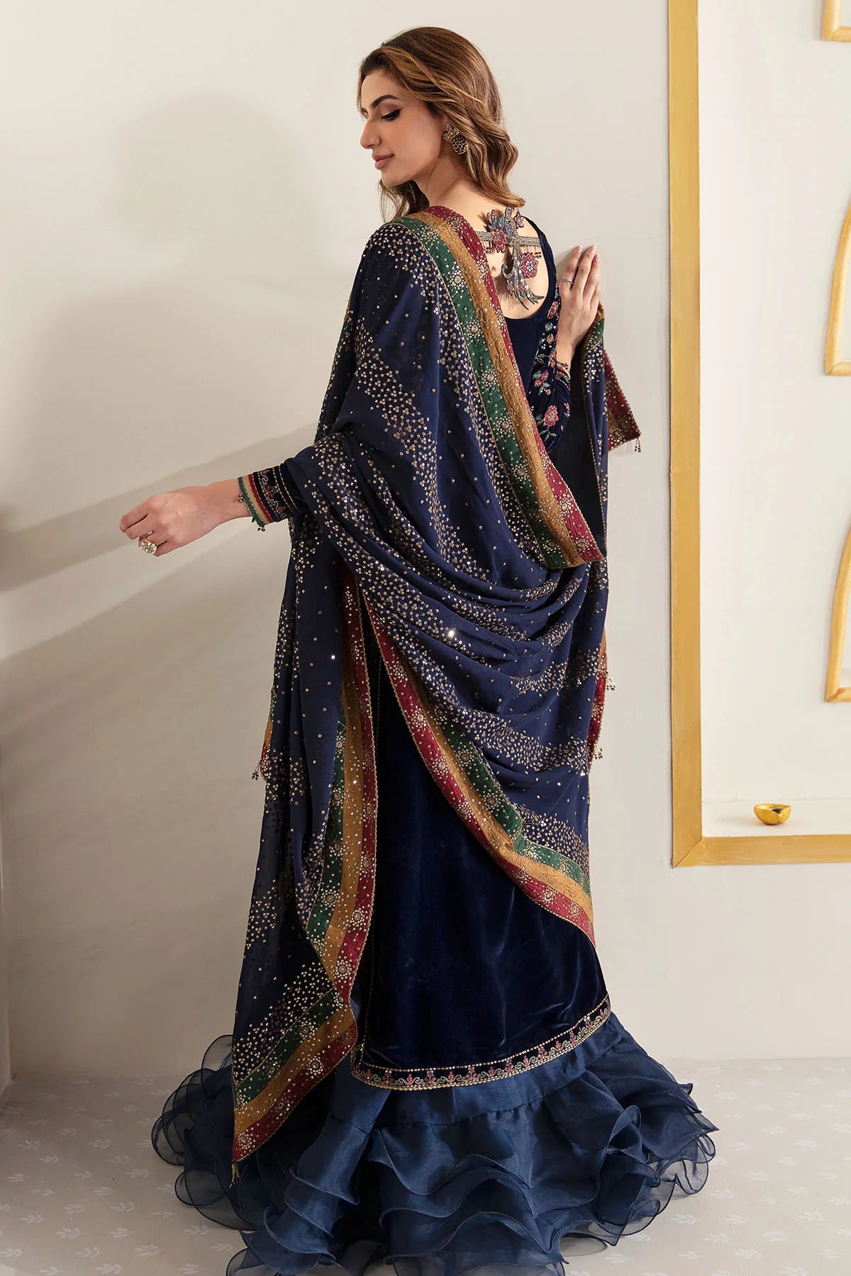 EMBROIDERED VELVET FORMAL VF-2005 | Velvet | Jazmin