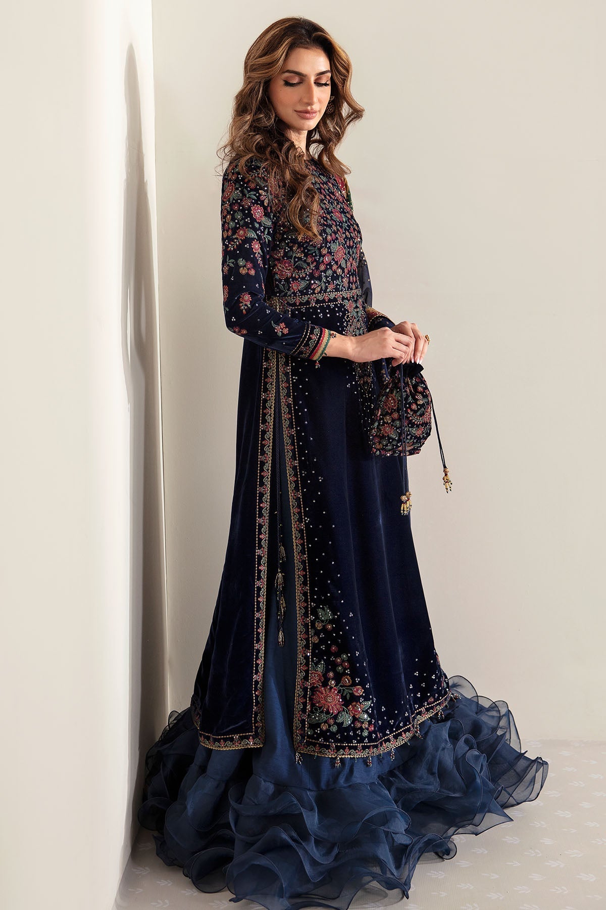 EMBROIDERED VELVET FORMAL VF-2005 | Velvet | Jazmin