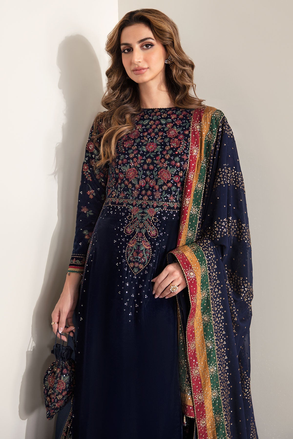 EMBROIDERED VELVET FORMAL VF-2005 | Velvet | Jazmin