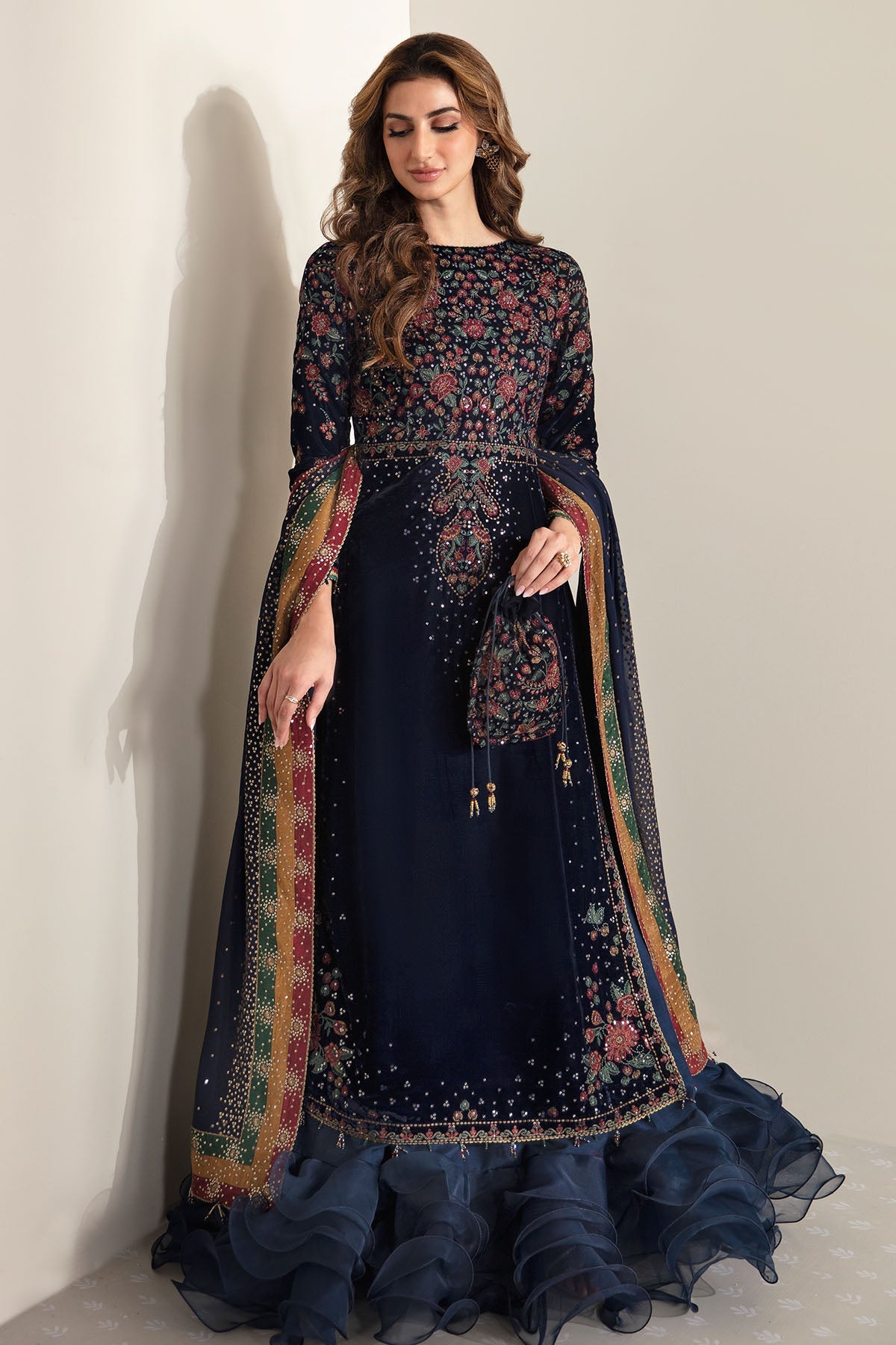 EMBROIDERED VELVET FORMAL VF-2005 | Velvet | Jazmin