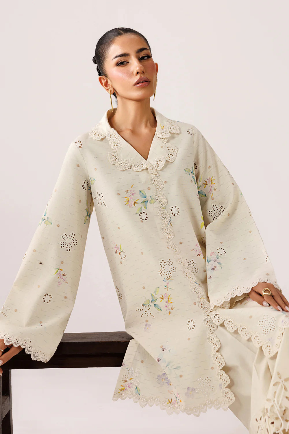 QEC-01 NANA | Embroidered Co-ords '26 | Qalamkar