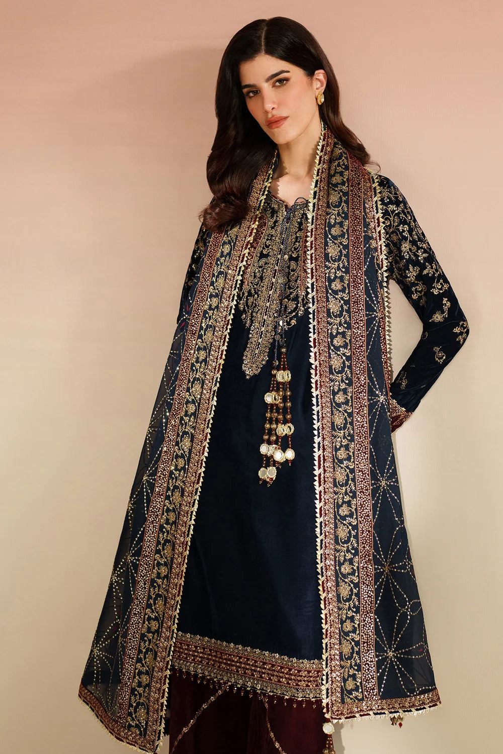 EMBROIDERED VELVET FORMAL VVF25-D07 | Velvet | Jazmin
