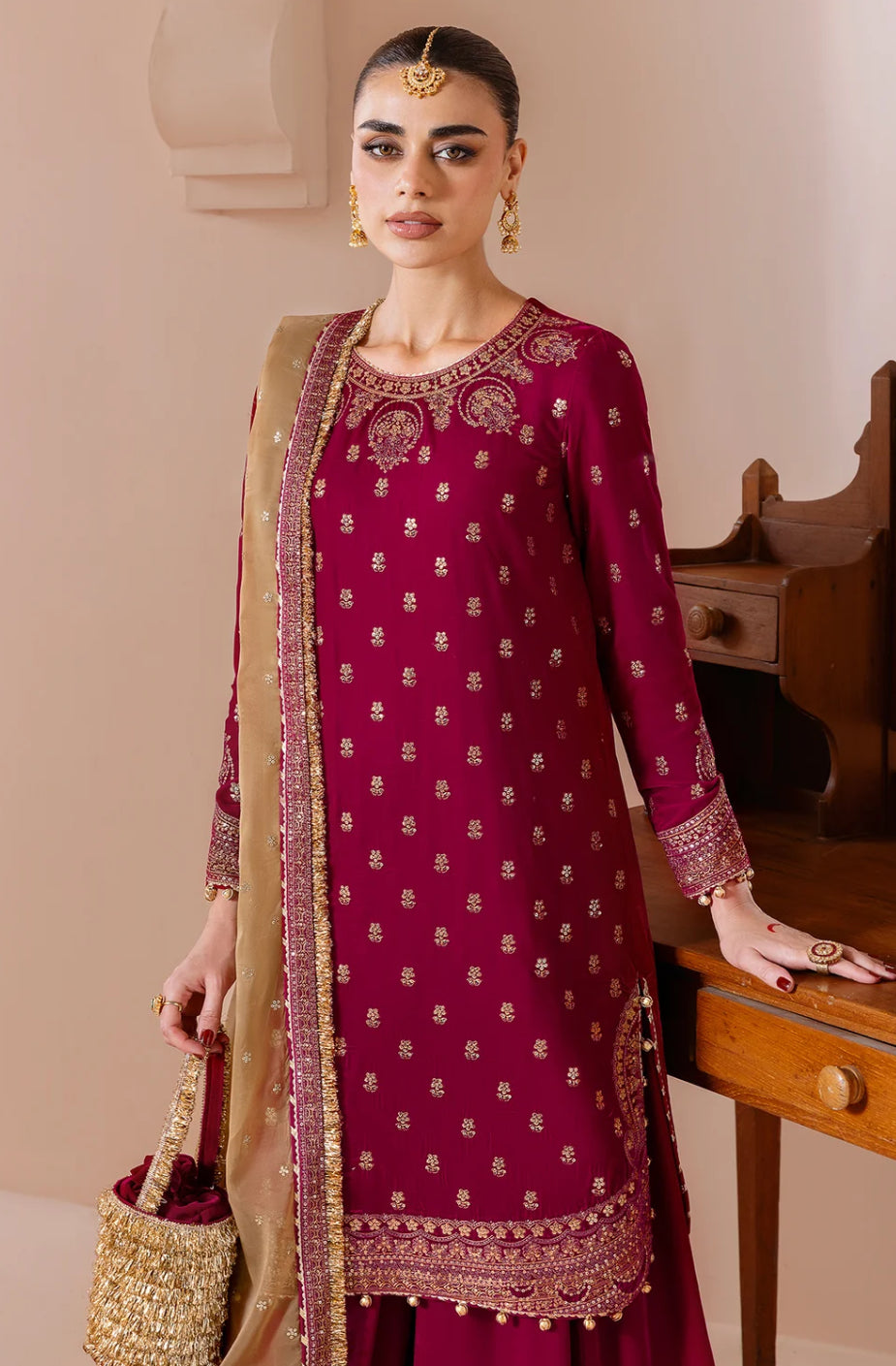 EMBROIDERED VELVET FORMAL CVF25-D11 | Velvet | Jazmin