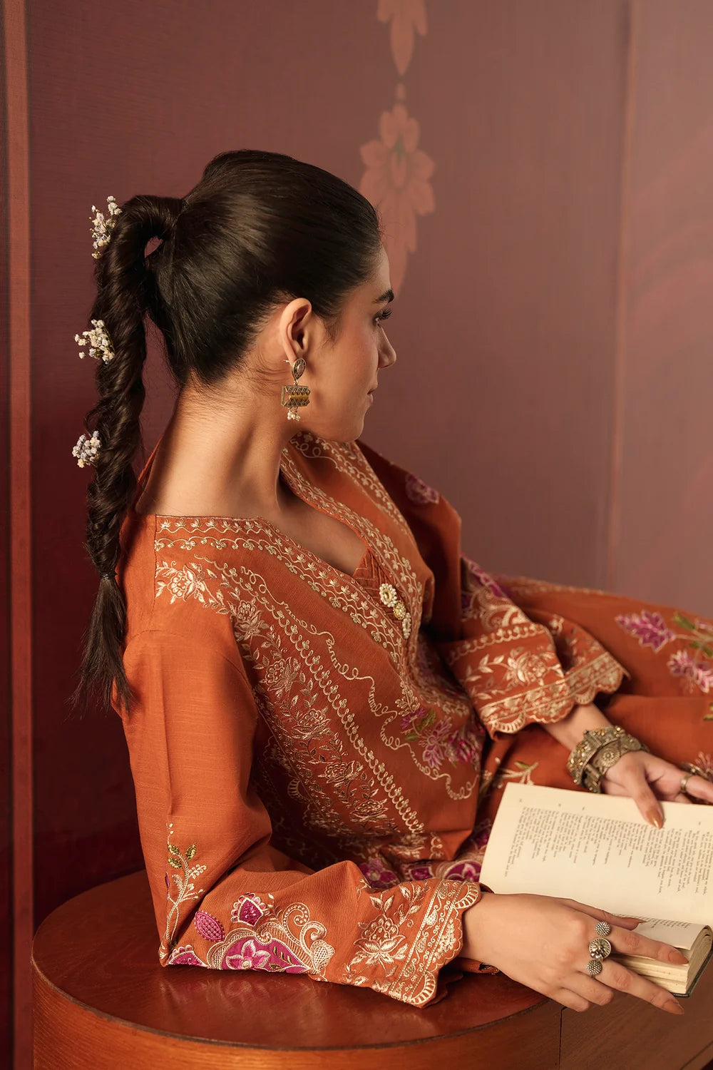 ORANGE | E4910-103-202 | Rozana Winter Drop 2 | Ethnc