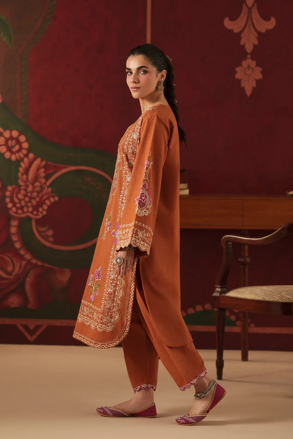 ORANGE | E4910-103-202 | Rozana Winter Drop 2 | Ethnc