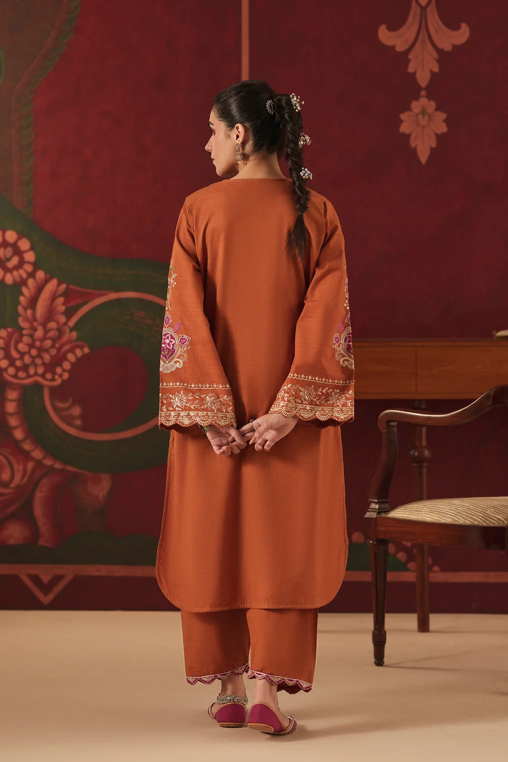 ORANGE | E4910-103-202 | Rozana Winter Drop 2 | Ethnc