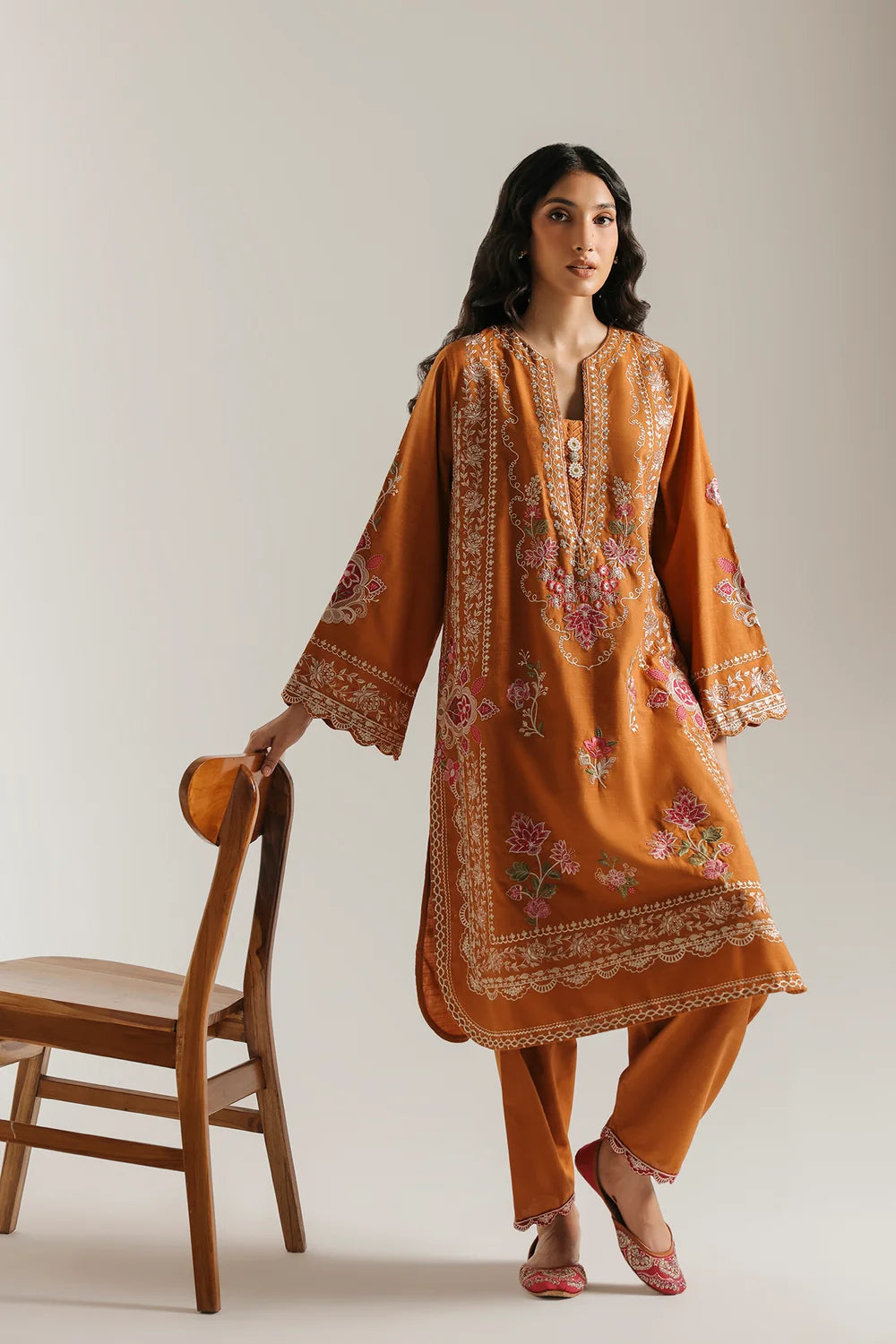ORANGE | E4910-103-202 | Rozana Winter Drop 2 | Ethnc