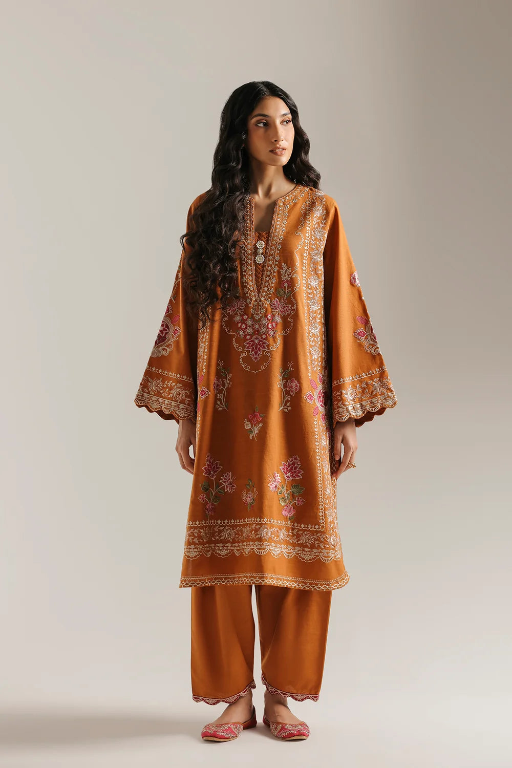ORANGE | E4910-103-202 | Rozana Winter Drop 2 | Ethnc