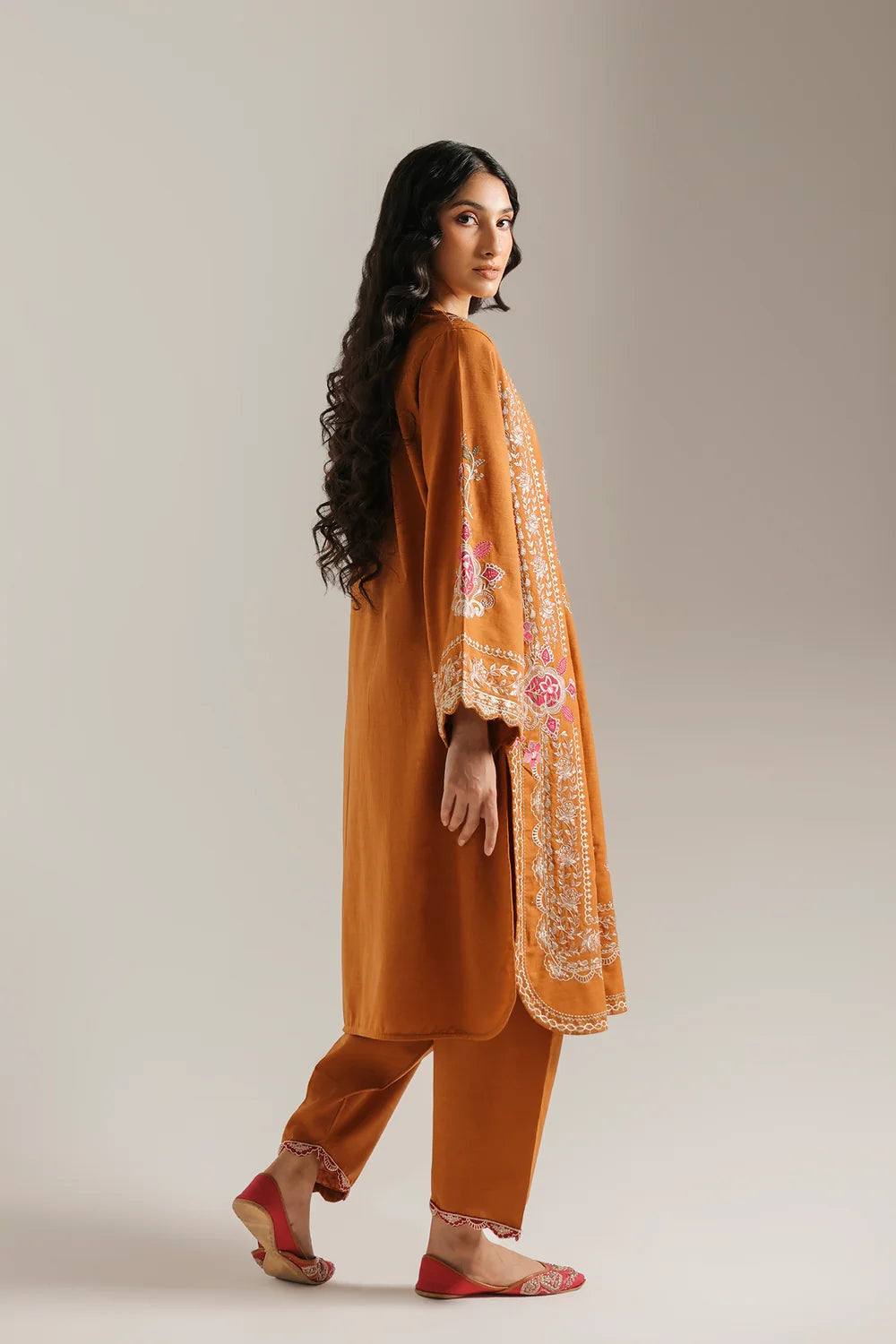 ORANGE | E4910-103-202 | Rozana Winter Drop 2 | Ethnc