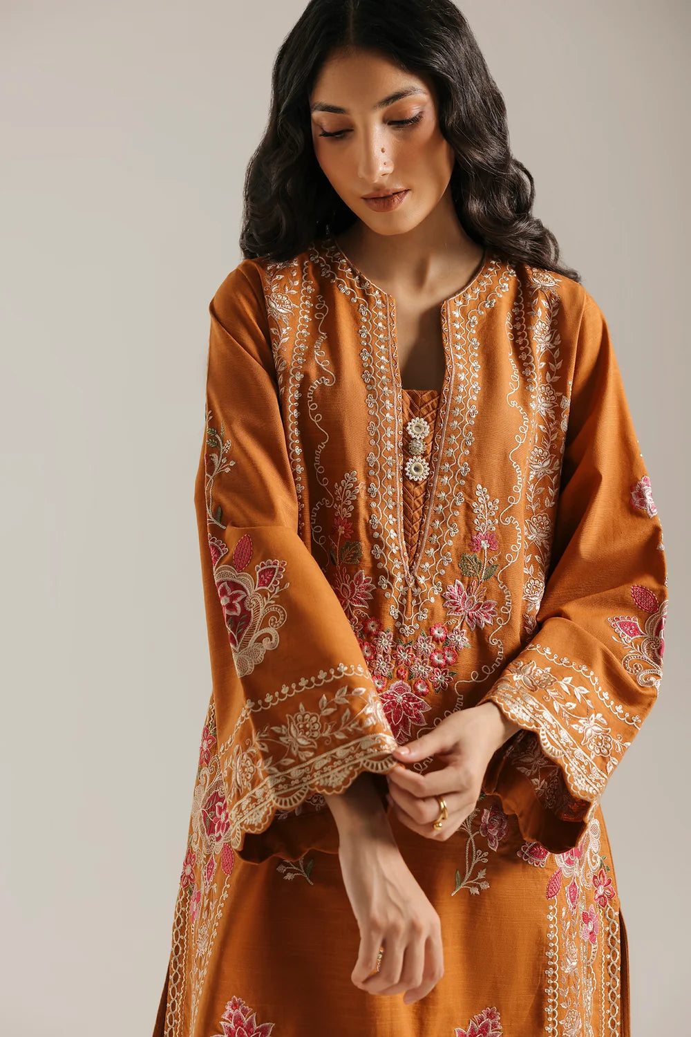 ORANGE | E4910-103-202 | Rozana Winter Drop 2 | Ethnc