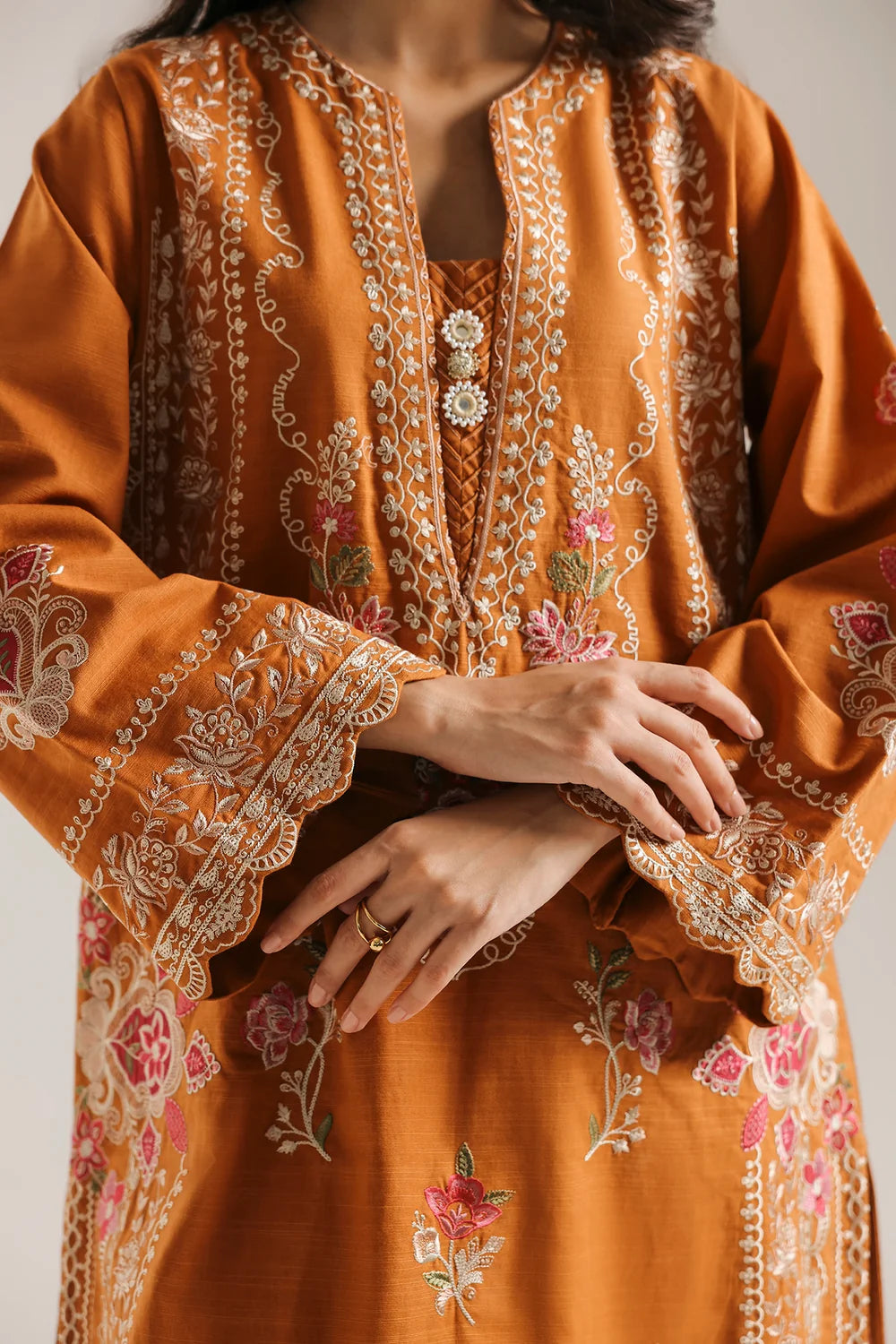 ORANGE | E4910-103-202 | Rozana Winter Drop 2 | Ethnc
