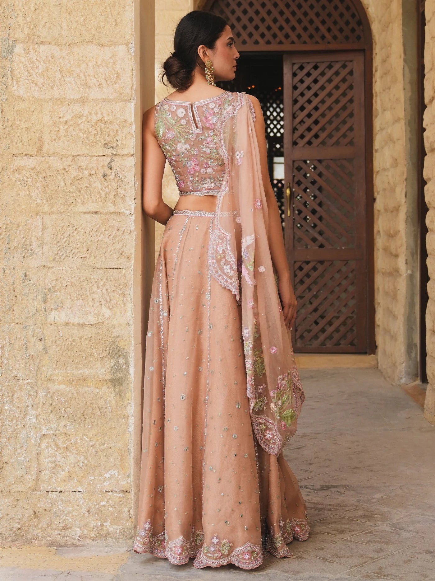 BLOUSE, LEHENGA & DRAPED DUPATTA | NEW IN | MISHA LAKHANI