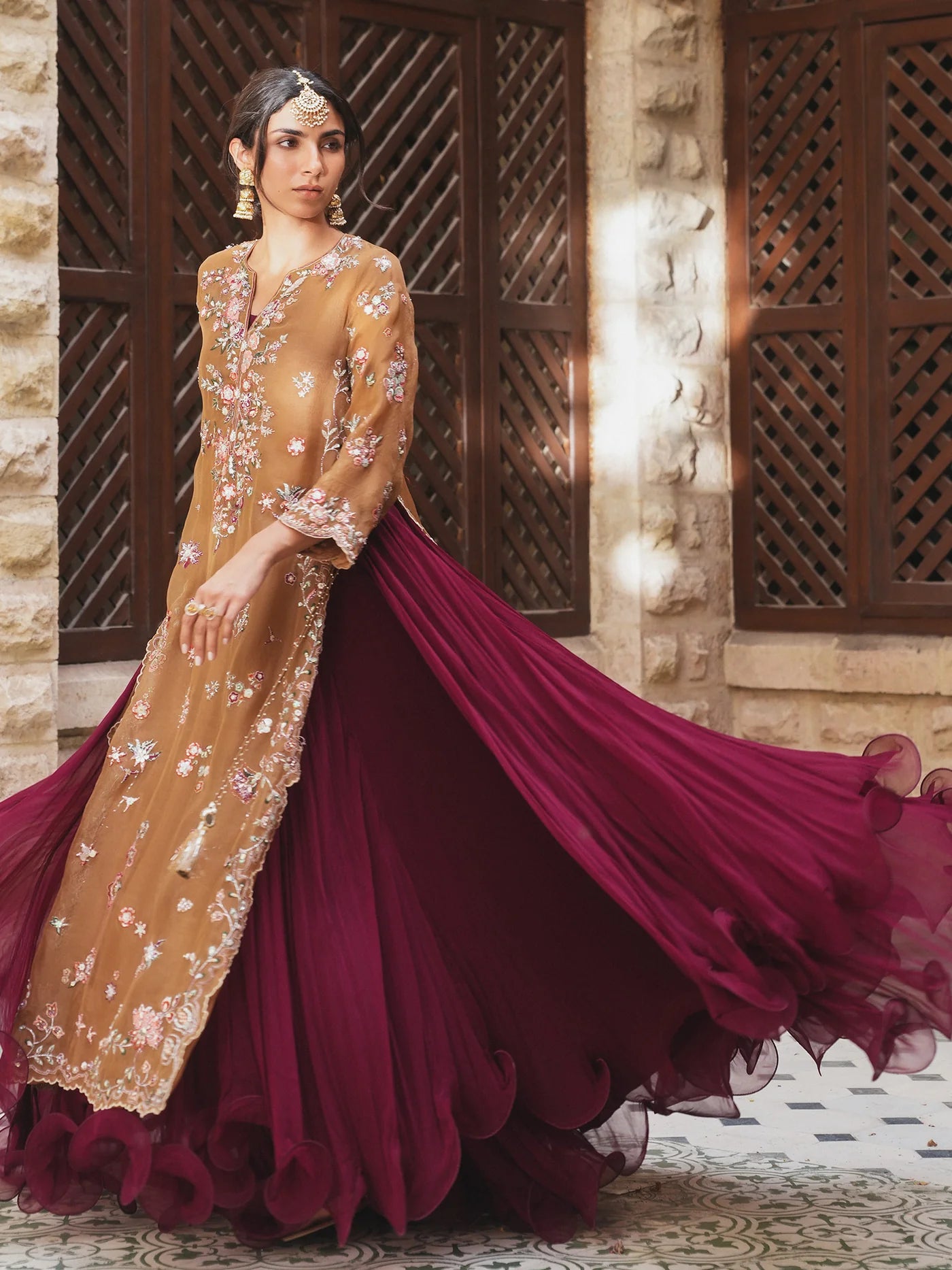 SIDE SLIT & SWIRLY LEHENGA | NEW IN | MISHA LAKHANI