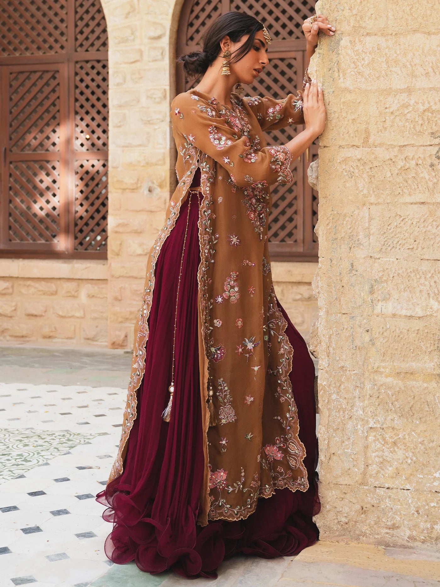 SIDE SLIT & SWIRLY LEHENGA | NEW IN | MISHA LAKHANI