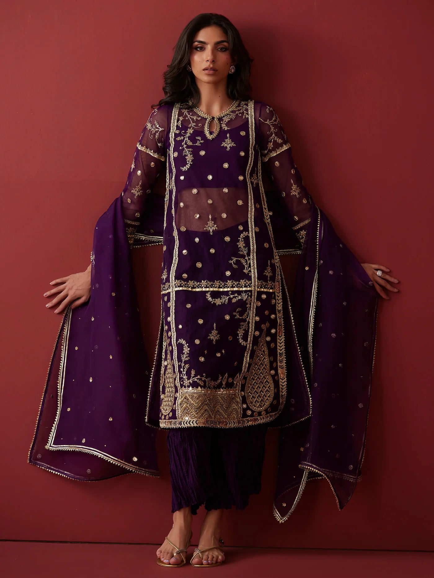 NATASHA, CRUSHED IZAAR & DUPATTA | NEW IN | MISHA LAKHANI