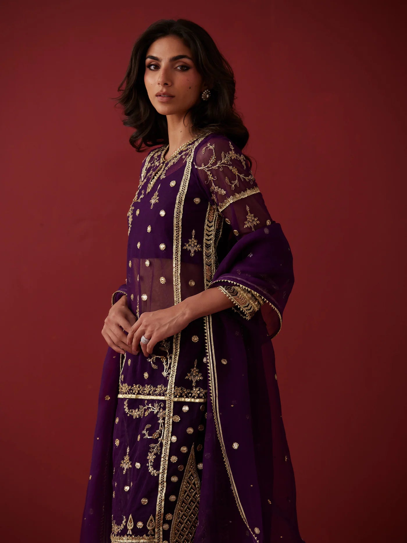 NATASHA, CRUSHED IZAAR & DUPATTA | NEW IN | MISHA LAKHANI