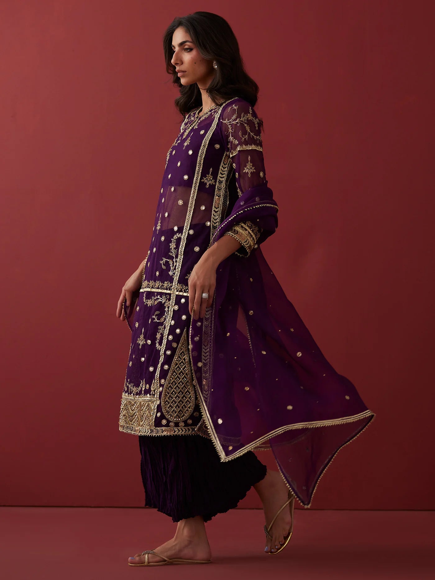 NATASHA, CRUSHED IZAAR & DUPATTA | NEW IN | MISHA LAKHANI