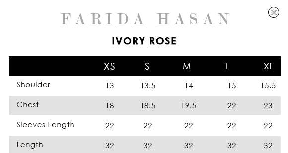 IVORY ROSE IN BLACK | DHOOP | FARIDA HASAN