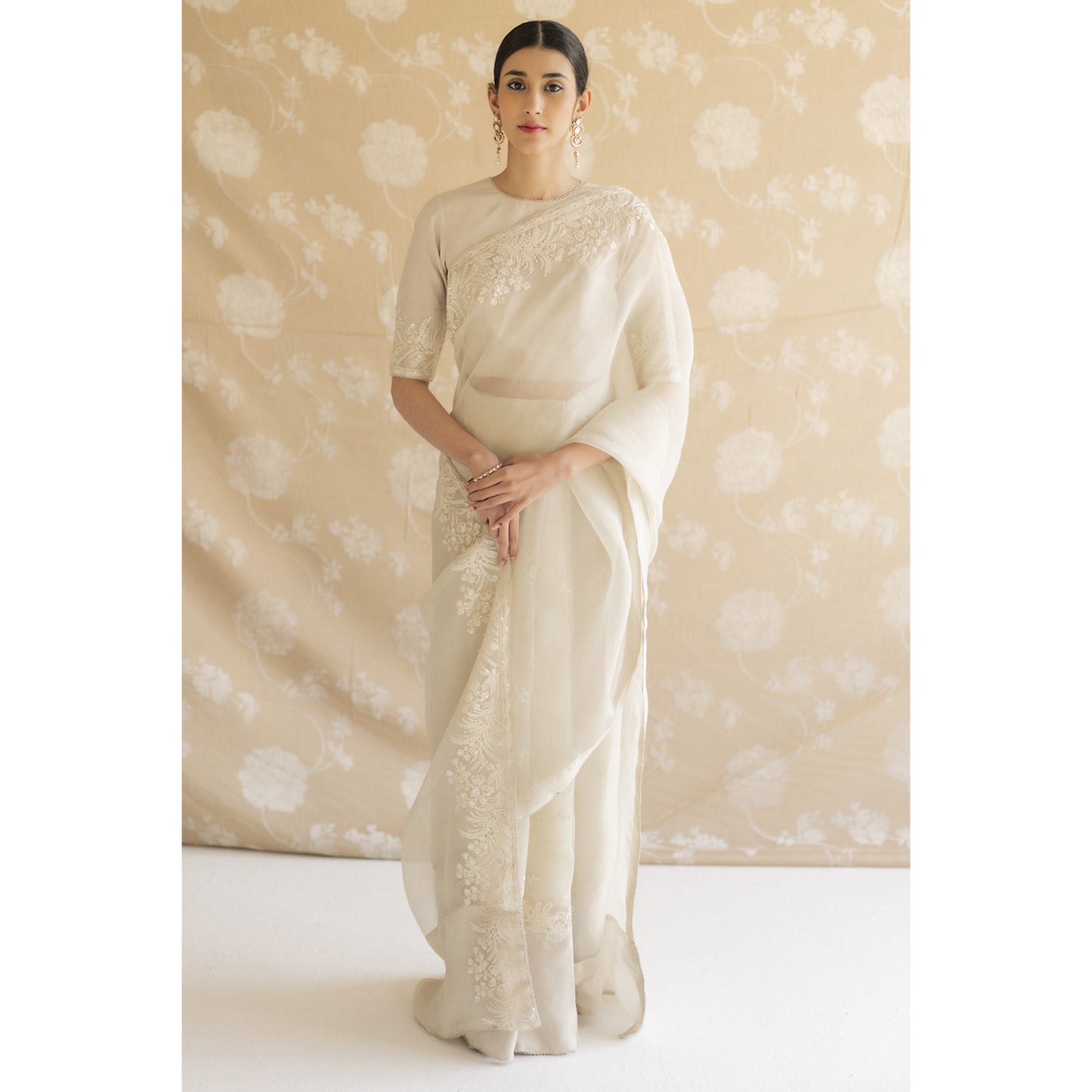 IVORY SAREE | NARGIS | DYOT