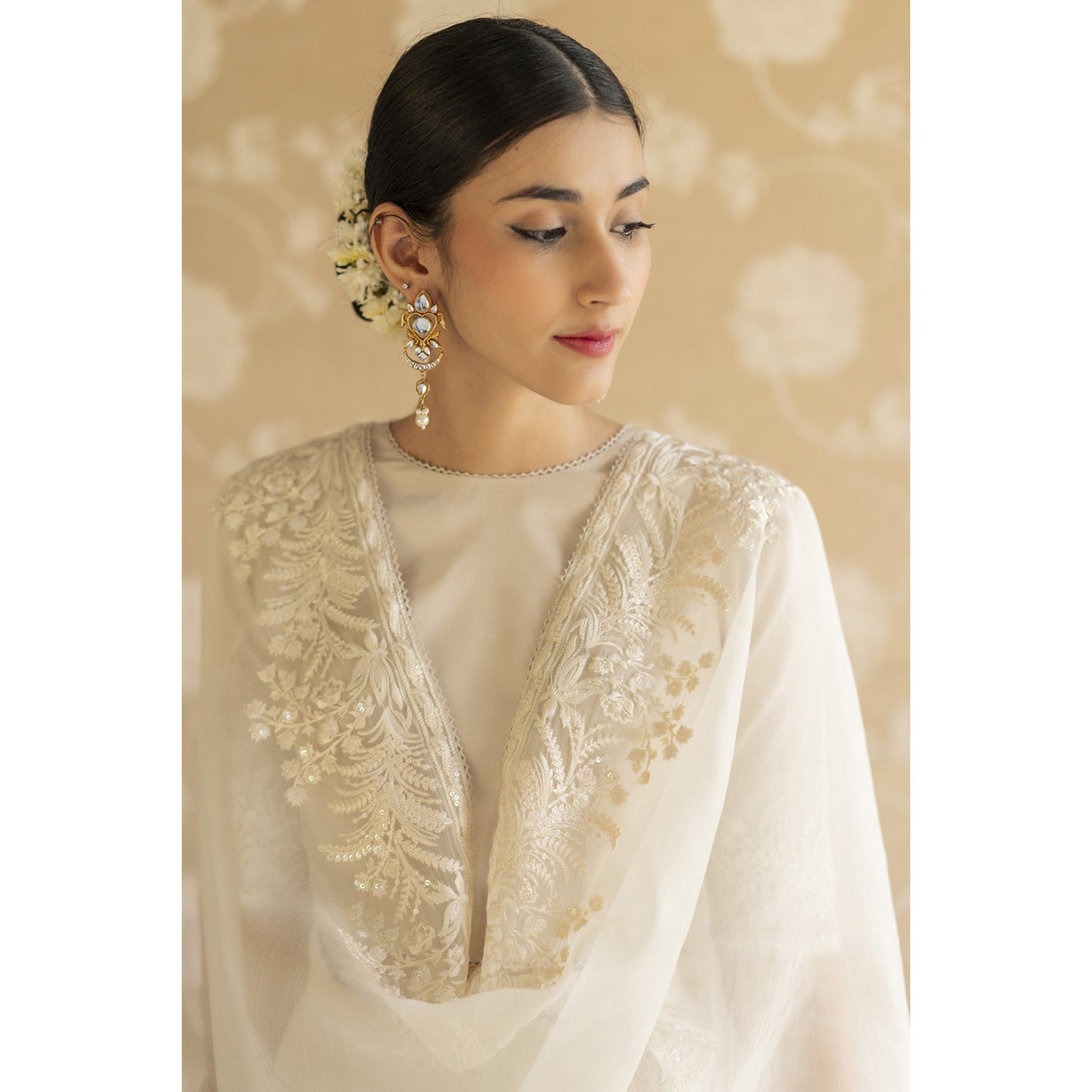 IVORY SAREE | NARGIS | DYOT