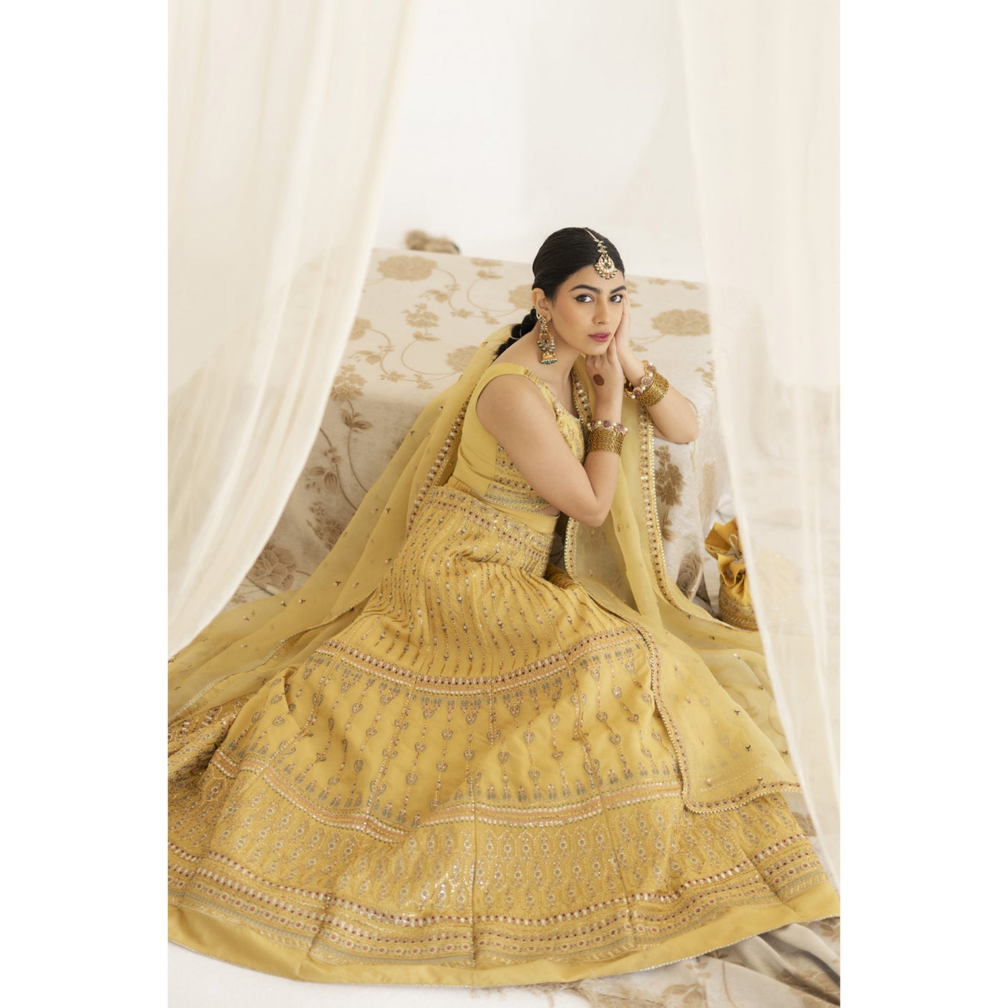 YELLOW LEHENGA CHOLI | NARGIS | DYOT