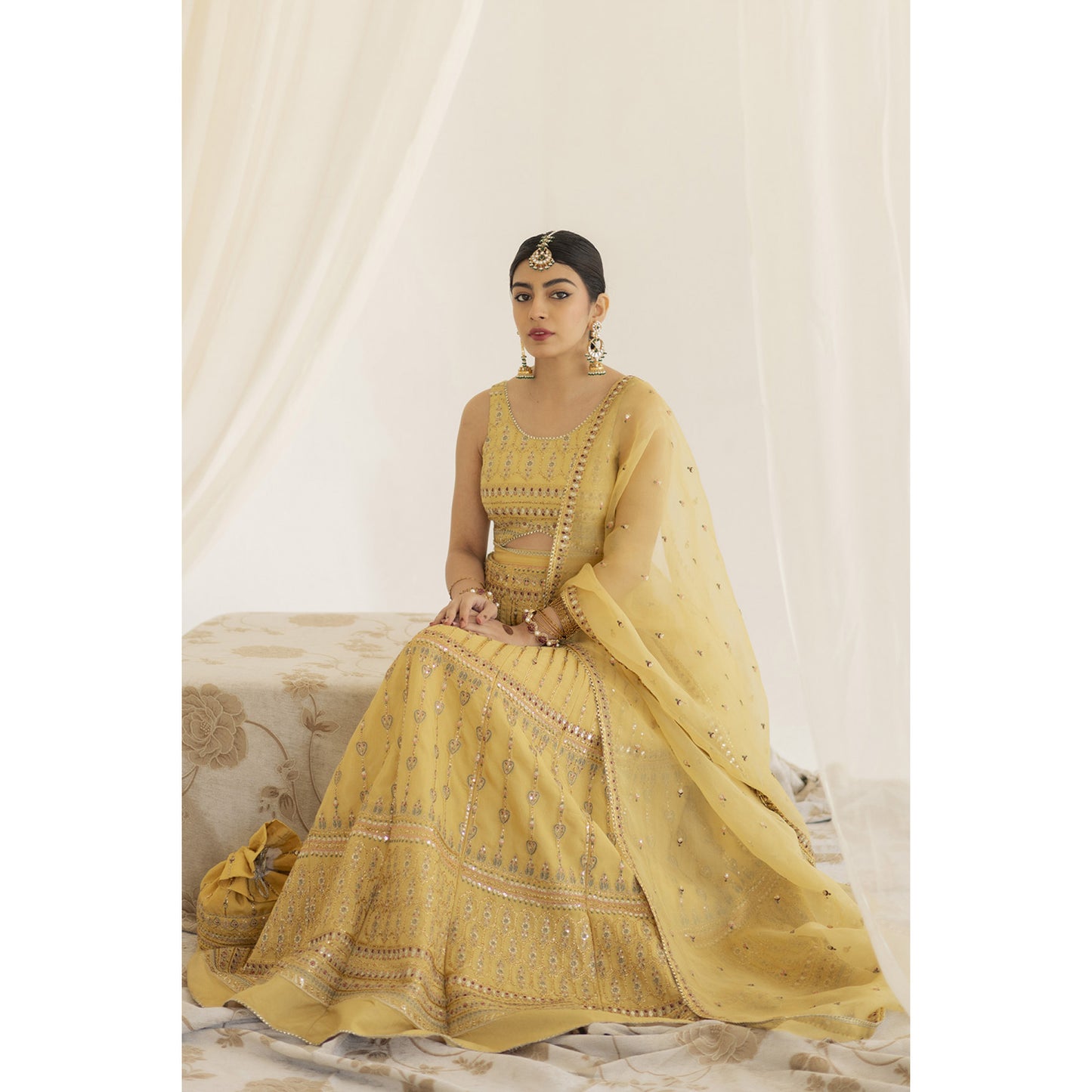 YELLOW LEHENGA CHOLI | NARGIS | DYOT