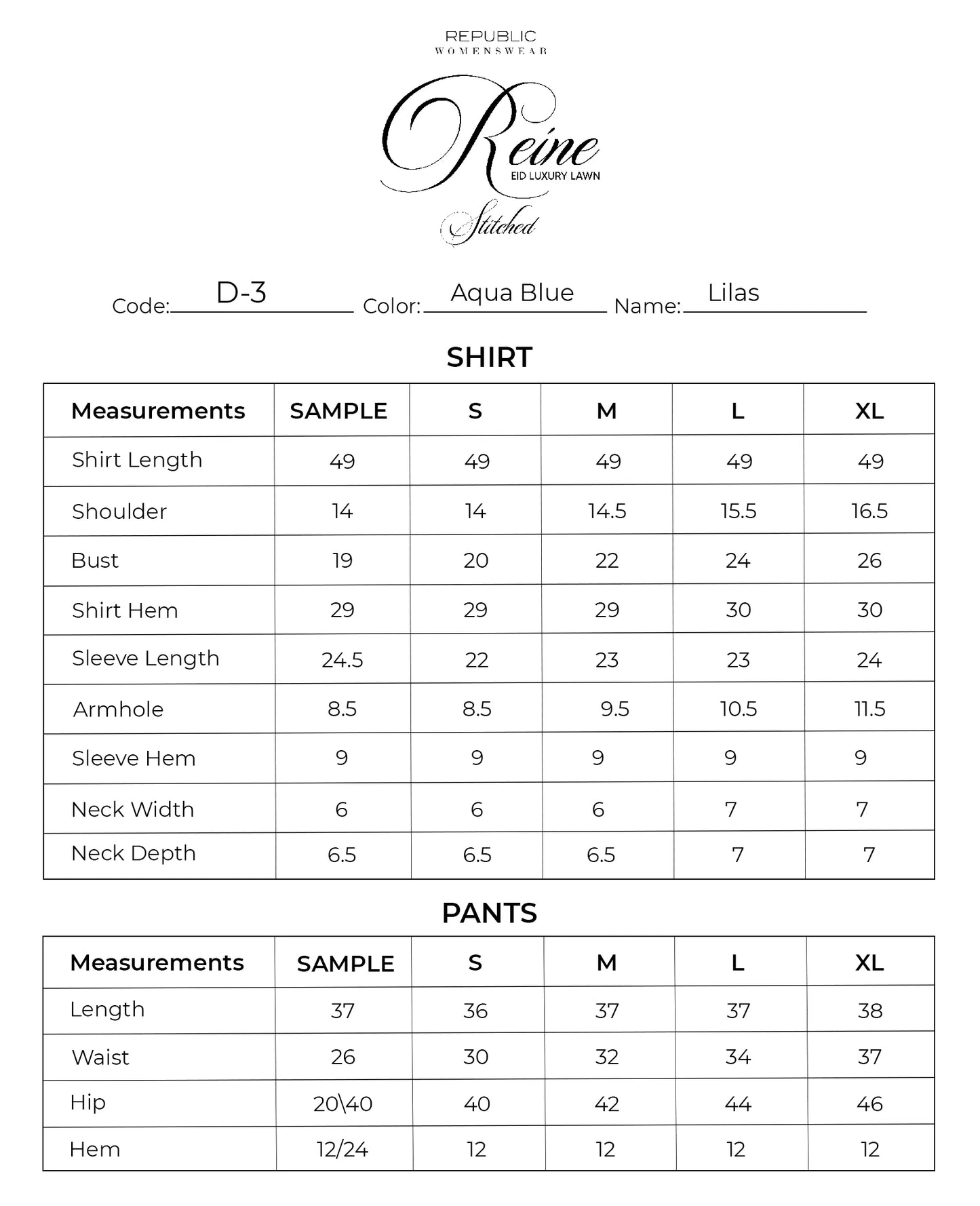 Lilas | Reine Luxury Lawn Stitched '26 | Republic Womenswear