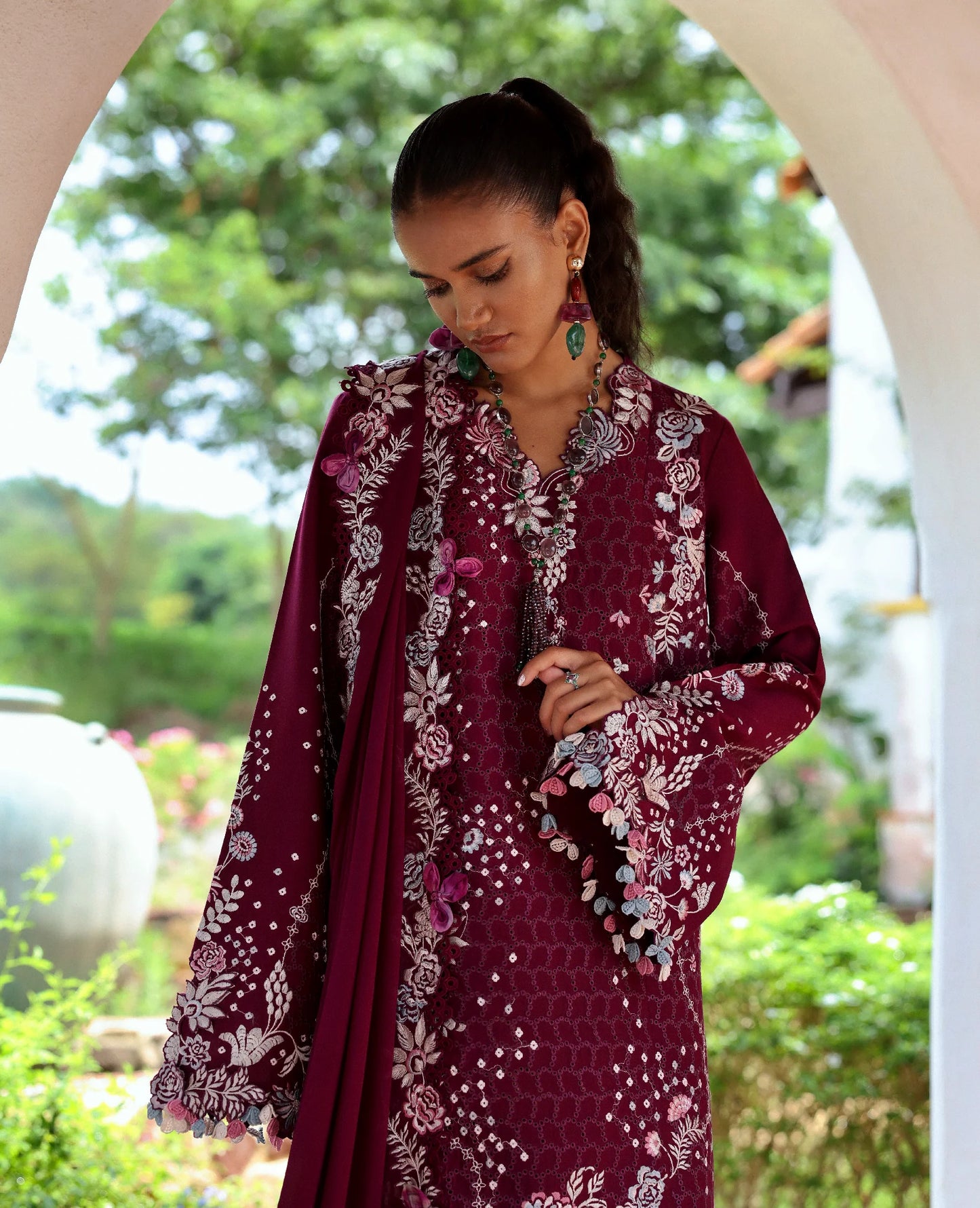 Velvet Dahlia | Embroidered Pret Vol- II '26 | Republic Womenswear