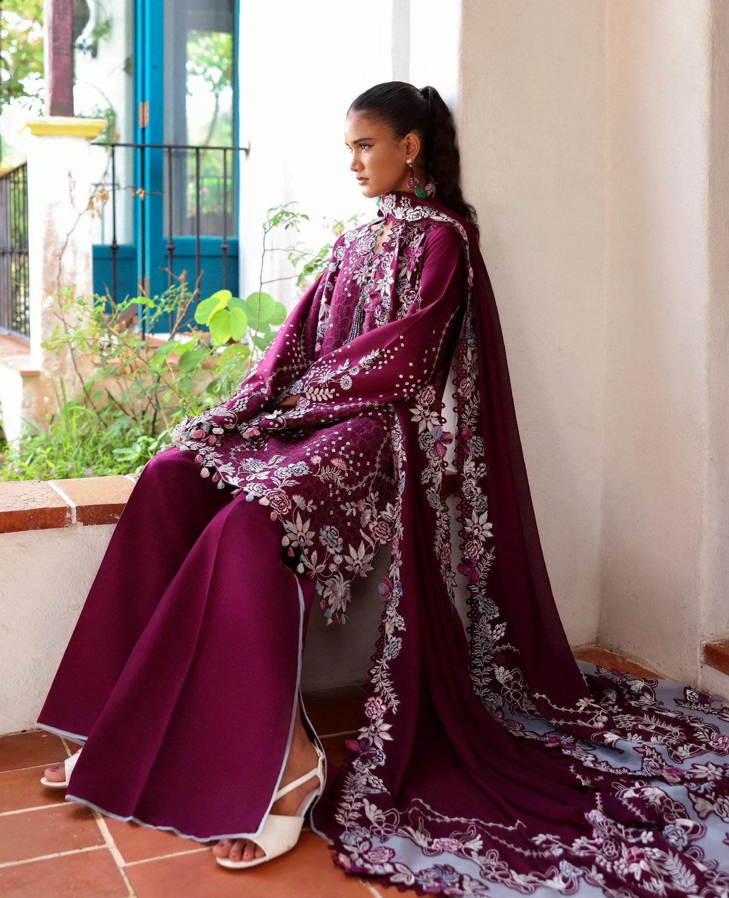 Velvet Dahlia | Embroidered Pret Vol- II '26 | Republic Womenswear