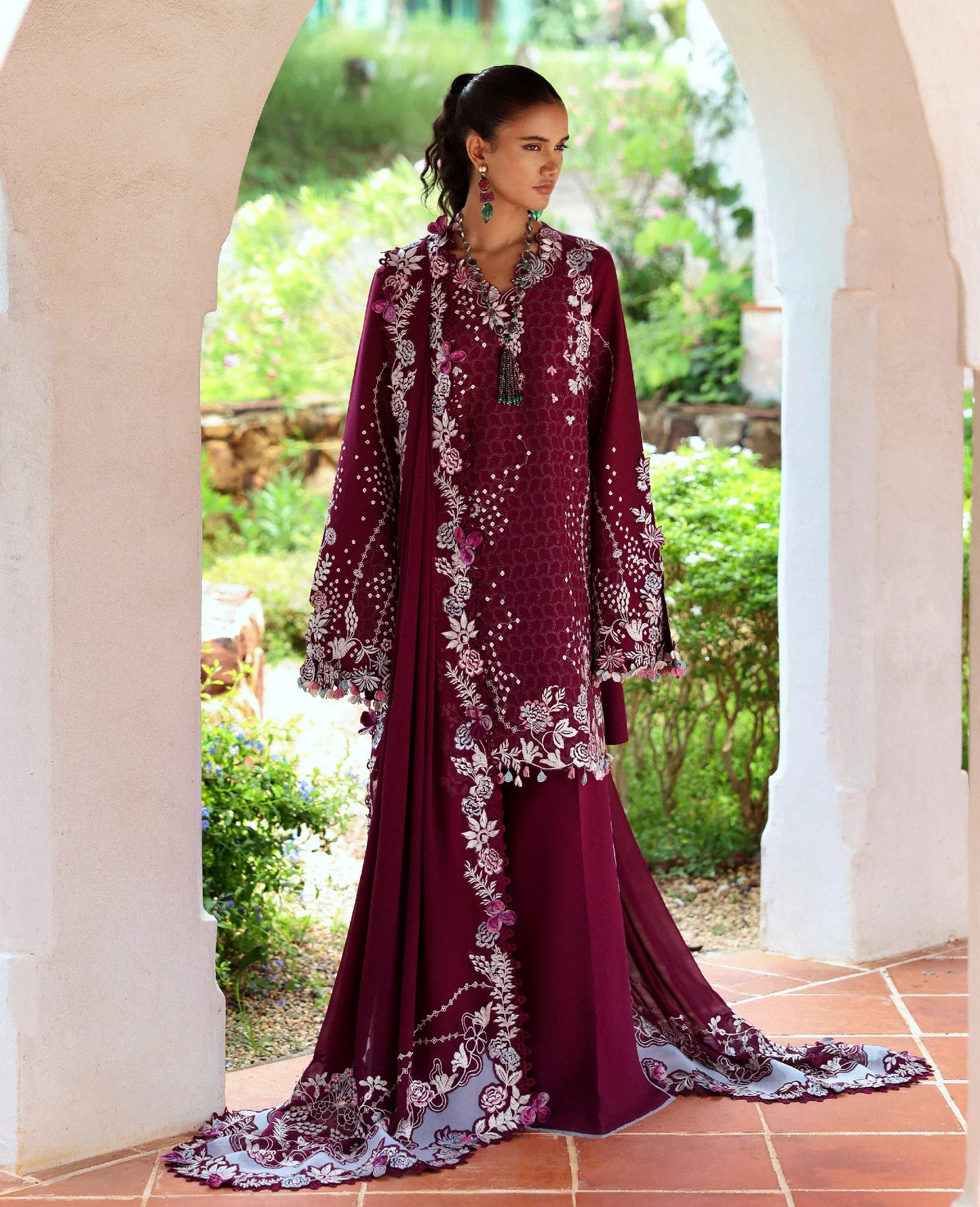Velvet Dahlia | Embroidered Pret Vol- II '26 | Republic Womenswear