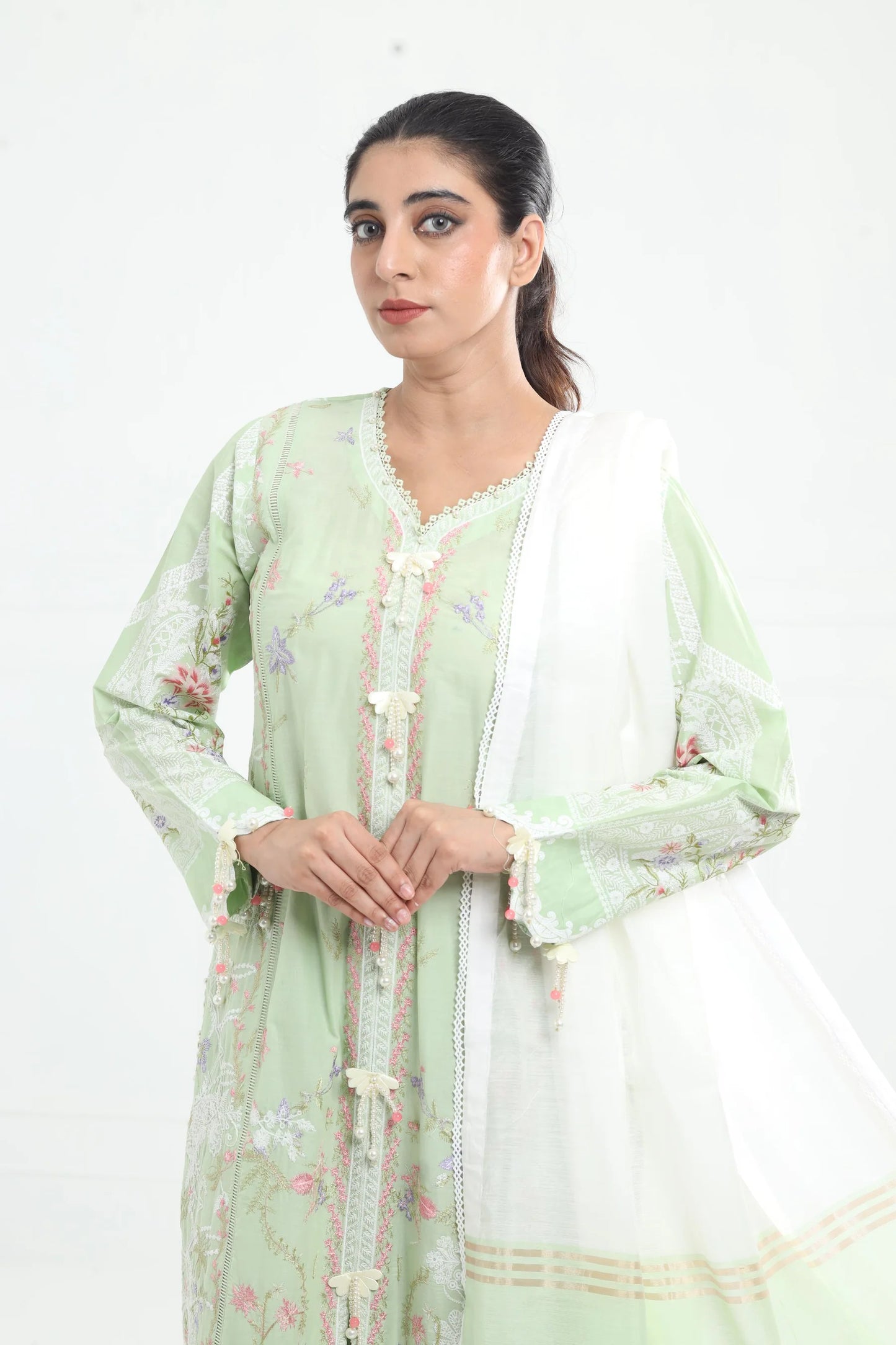 M251-008A-3DG-LIGGRE-00S | Muzlin Summer'25 | SANA SAFINAZ