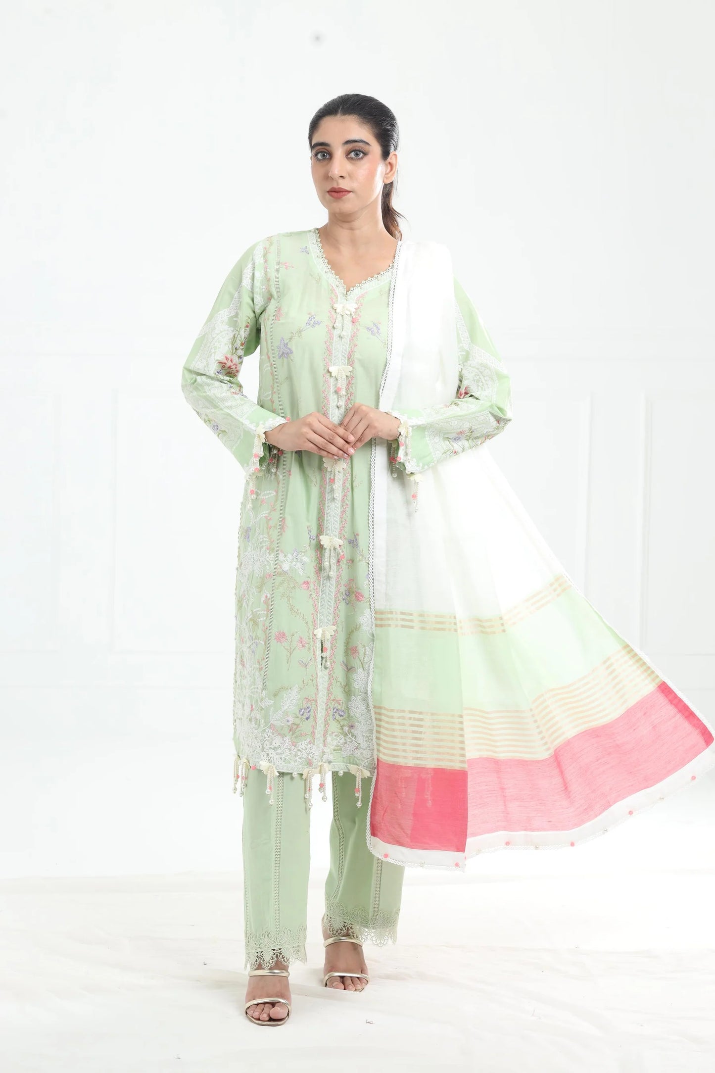 M251-008A-3DG-LIGGRE-00S | Muzlin Summer'25 | SANA SAFINAZ