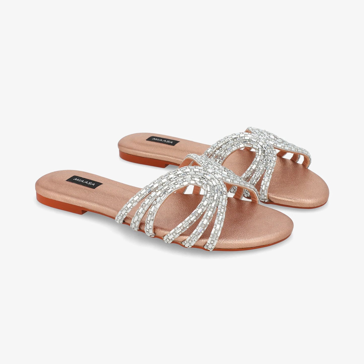 Zee Crystal - Rose Gold  | Miaasa | Footwear