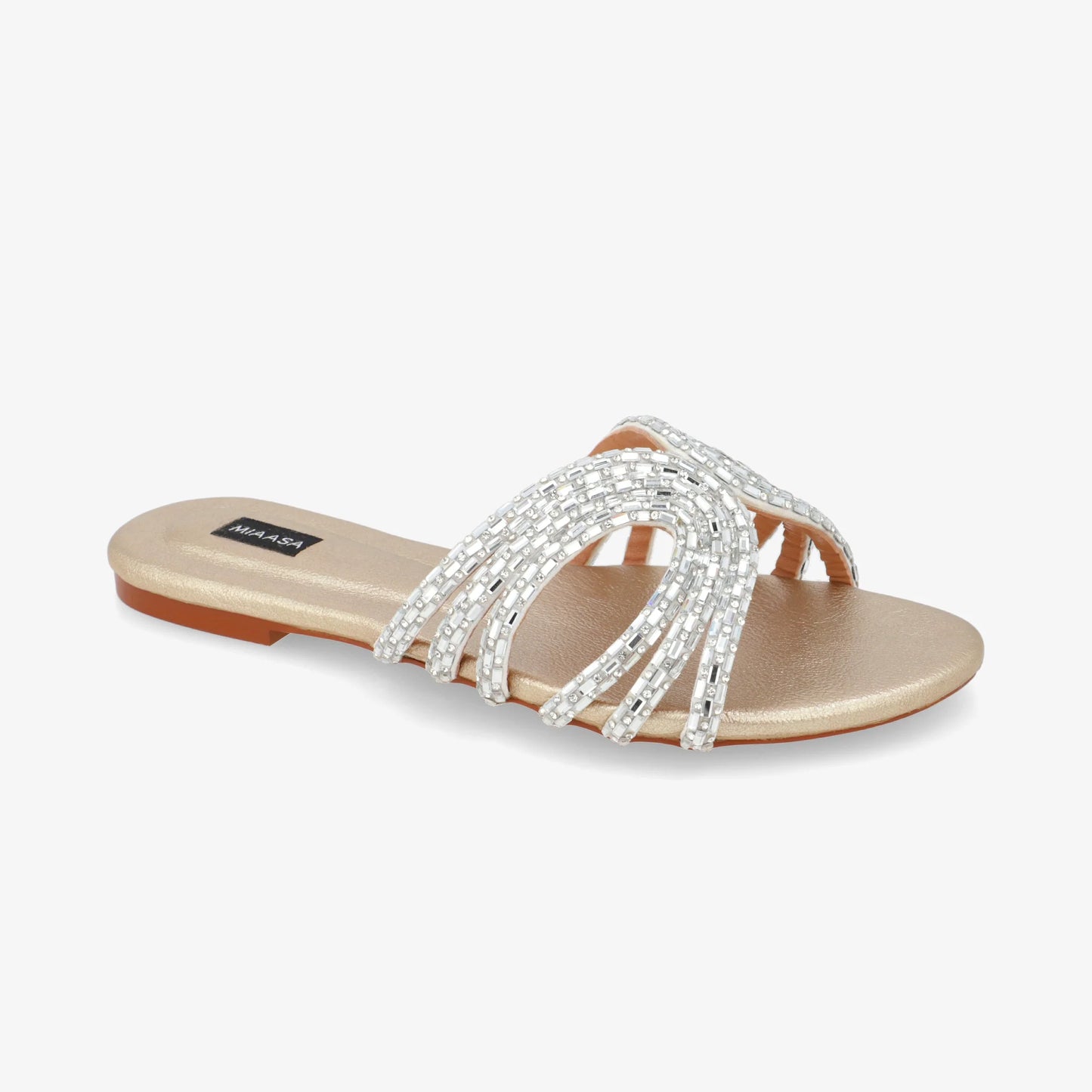 Zee Crystal - Champagne Gold  | Miaasa | Footwear