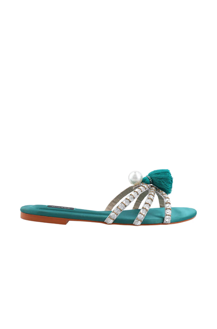 Tara Tassel - Emerald Green | Miaasa | Footwear