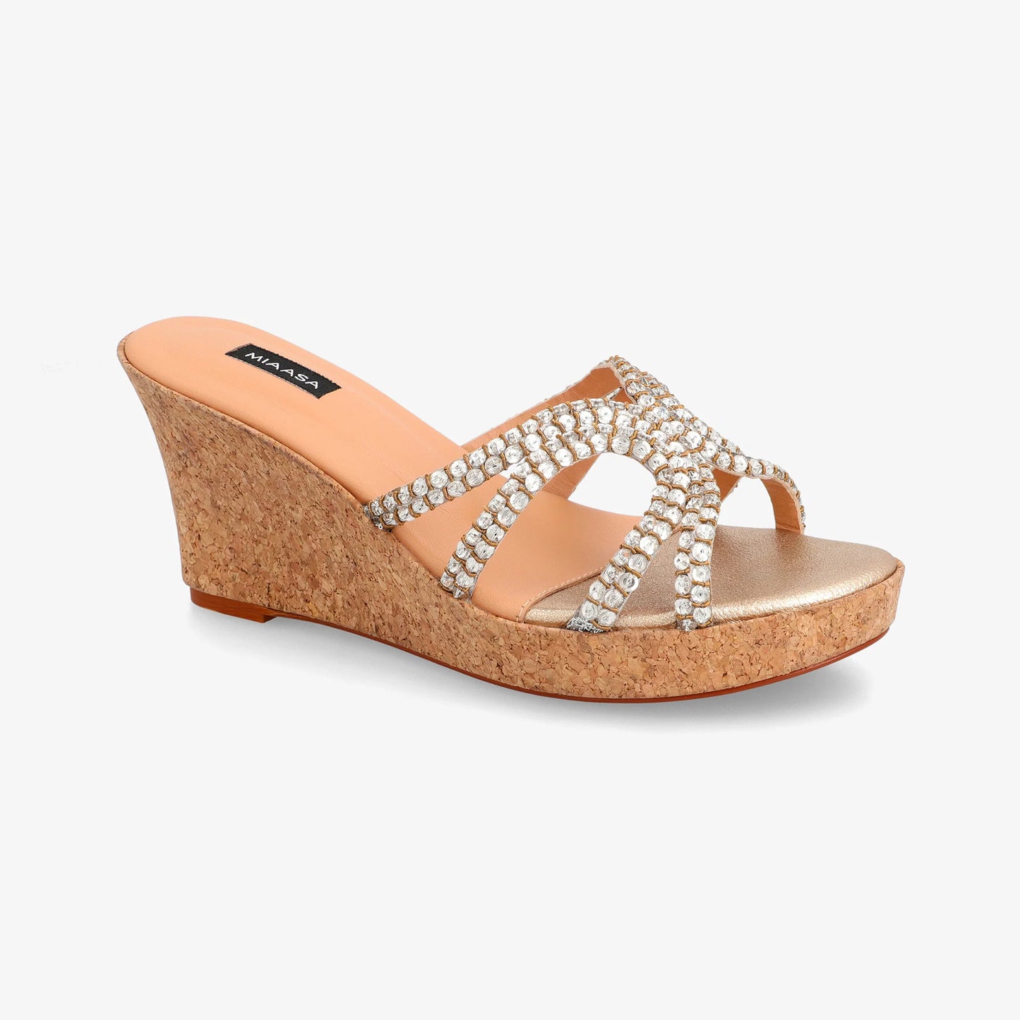 Zee Wedge - Champagne Gold | Miaasa | Footwear