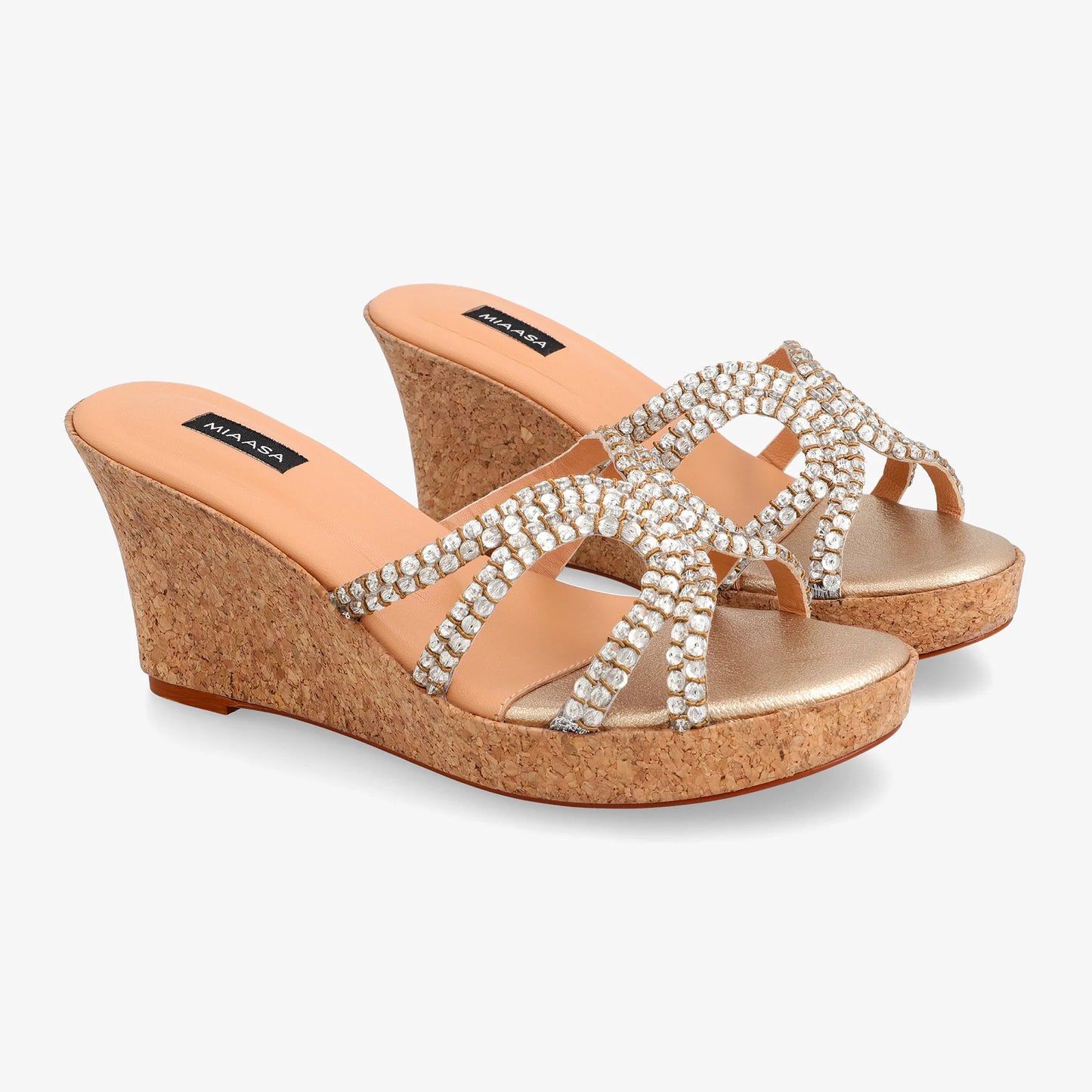 Zee Wedge - Champagne Gold | Miaasa | Footwear