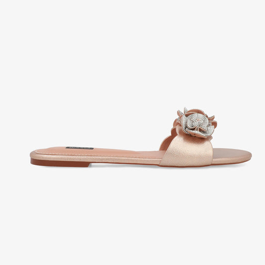 Dahlia Slide - Rose Gold  | Miaasa | Footwear