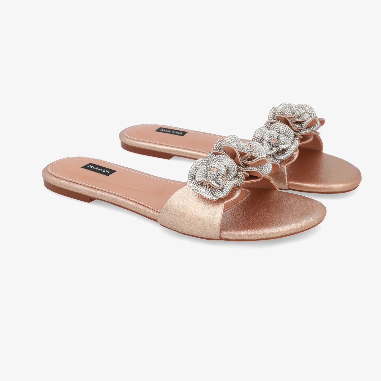 Dahlia Slide - Rose Gold  | Miaasa | Footwear