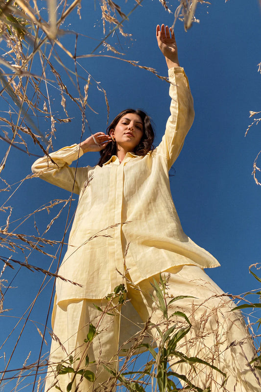 BRIGHT YELLOW | E8555/102/109 | Women Casual Summer '26 - Drop 3 | Ethnc