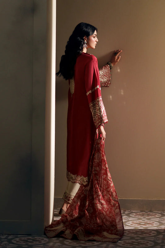 RED | E4053/103/301 | Rozana Collection SS '26- Drop 7 | Ethnc