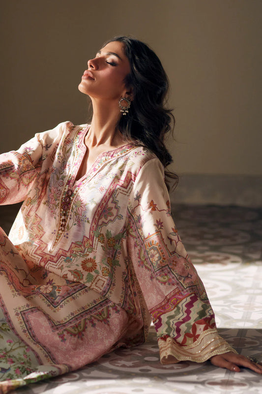 BABY PINK | E4337/103/424 | Rozana Collection SS '26- Drop 7 | Ethnc